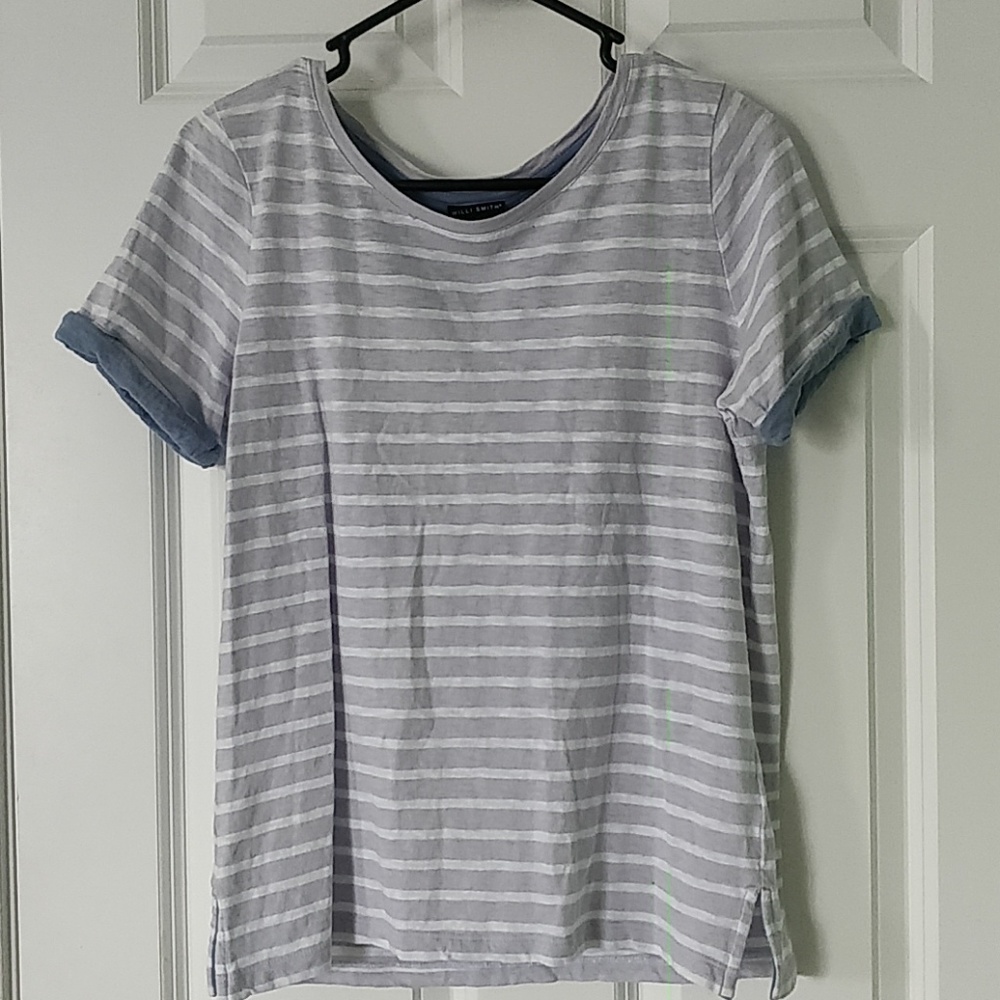 Willi Smith Striped Short Sleeve Shirt